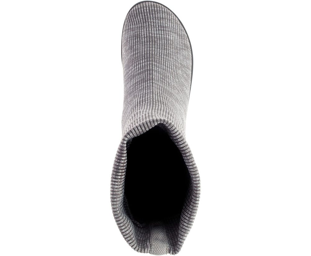 Merrell Boots Grey - Juno Knit Pull On - Womens 95TOCEMQH